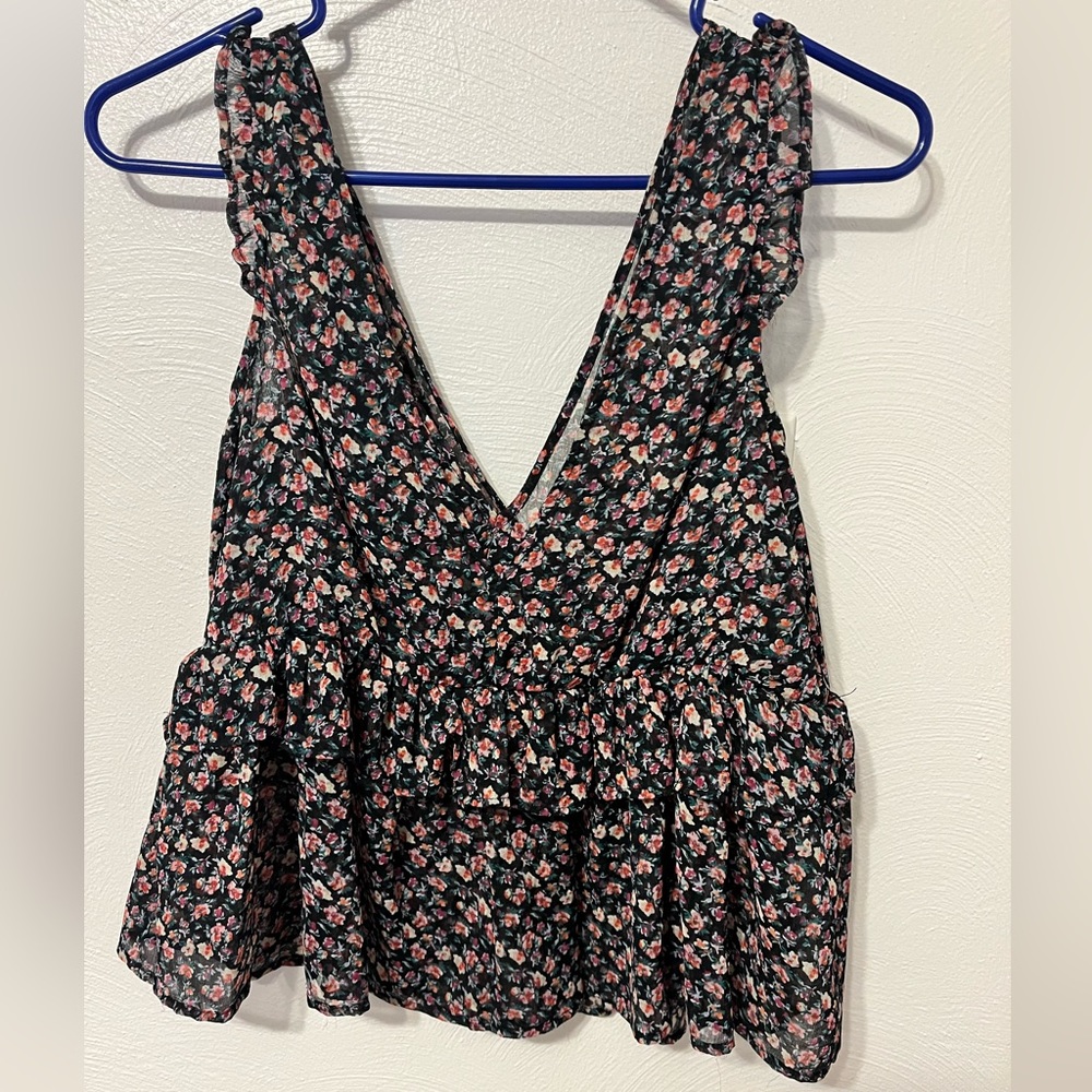 brand new girly floral tank